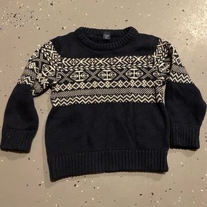 Baby gap toddler boys 3t Christmas sweater. Navy blue